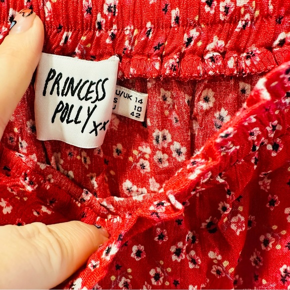 Princess Polly shah red skirt - Picture 5 of 7